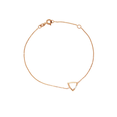 ADINA - 0.01ct Diamond Triangle Bracelet -  Paddington Jeweller - OJ Co