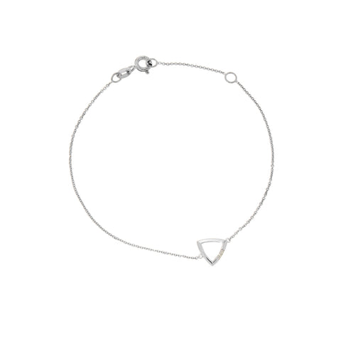 ADINA - 0.01ct Diamond Triangle Bracelet -  Paddington Jeweller - OJ Co