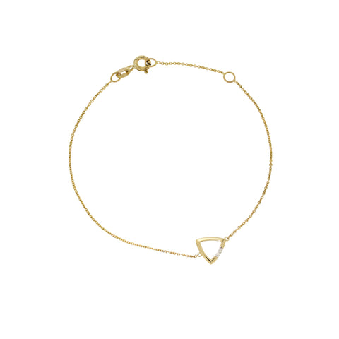 ADINA - 0.01ct Diamond Triangle Bracelet -  Paddington Jeweller - OJ Co