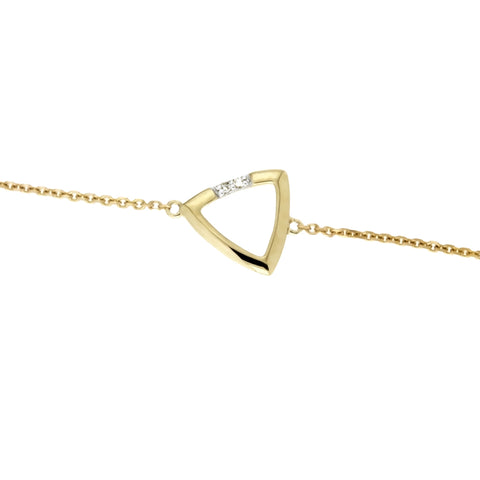 ADINA - 0.01ct Diamond Triangle Bracelet -  Paddington Jeweller - OJ Co
