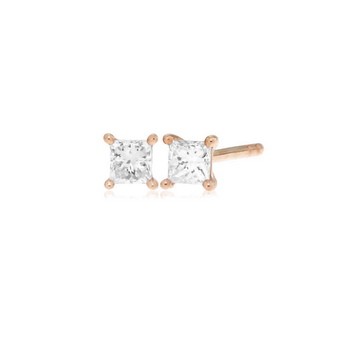 TIANA PRINCESS CUT STUDS -  Paddington Jeweller - Ojco