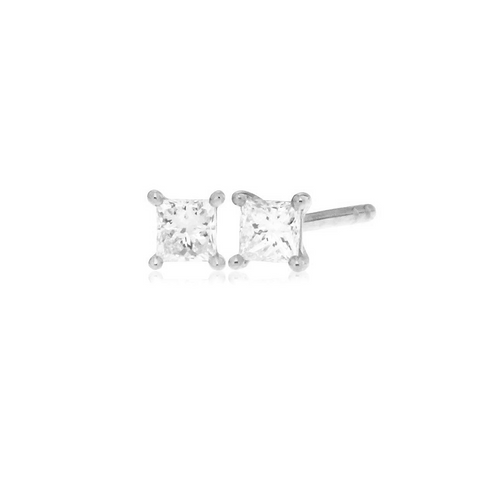 TIANA PRINCESS CUT STUDS -  Paddington Jeweller - Ojco