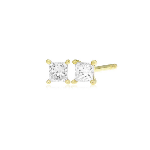 TIANA PRINCESS CUT STUDS -  Paddington Jeweller - Ojco