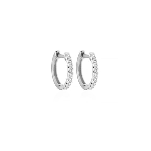 RACHEL - 0.15ct Diamond Round Huggie Earrings -  Paddington Jeweller - OJ Co