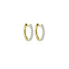 RACHEL - 0.15ct Diamond Round Huggie Earrings -Paddington Jeweller - OJ Co