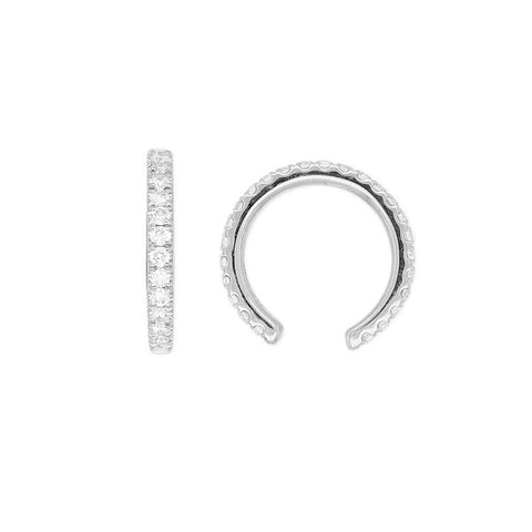 LUCY- 0.125ct Diamond Round Single Ear Cuff -  Paddington Jeweller - OJ Co