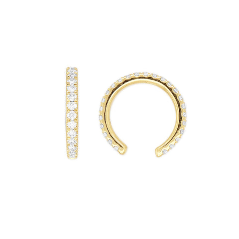 LUCY- 0.125ct Diamond Round Single Ear Cuff -  Paddington Jeweller - OJ Co