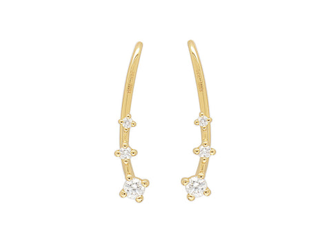 Echo Collection - Little Echo Diamond Ear Climber -  Paddington Jeweller - Ojco