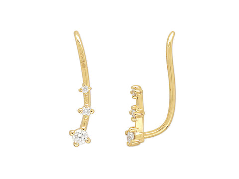 Echo Collection - Little Echo Diamond Ear Climber -  Paddington Jeweller - Ojco