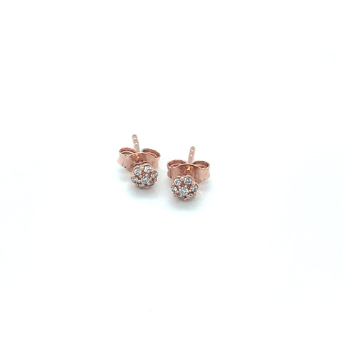 Daffodil  Flower 9kt Gold 0.0.8ct Diamond Earring -  Paddington Jeweller - Ojco