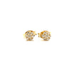 DaffodilFlower 9kt Gold 0.0.8ct Diamond Earring -Paddington Jeweller - Ojco