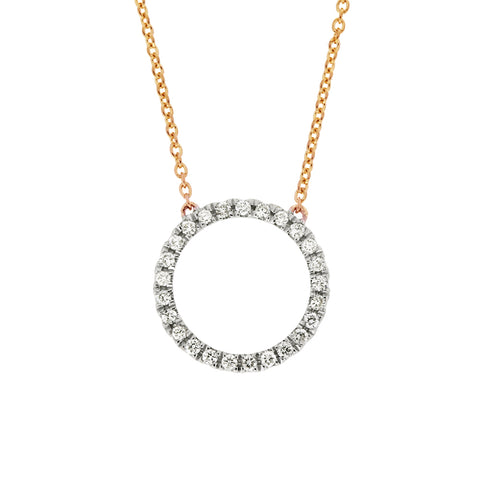 NADINE - 0.10ct Circle of Life Diamond Necklace -  Paddington Jeweller - OJ Co