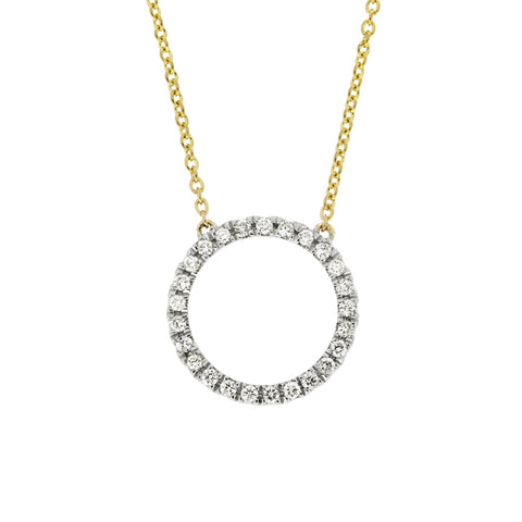 NADINE - 0.10ct Circle of Life Diamond Necklace -  Paddington Jeweller - OJ Co