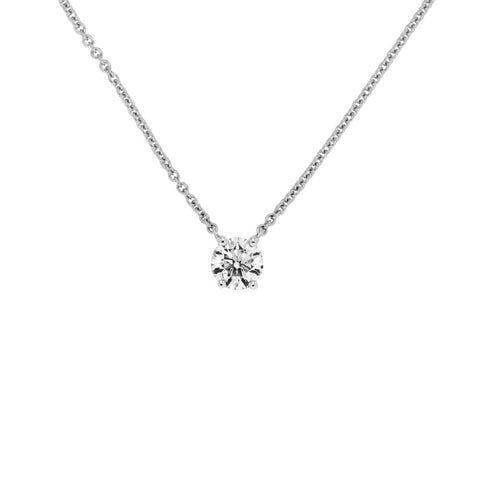Sade - 0.50ct Diamond ( J - Colour) Claw Set Solitaire Necklace -  Paddington Jeweller - OJ Co