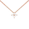 FLORIA - 0.10ct Diamond Flower Pendant and Chain -Paddington Jeweller - OJ Co