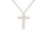 0.10ct Diamond Cross Necklace -Paddington Jeweller - Ojco