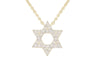 0.10ct Diamond Star Of David Necklace -Paddington Jeweller - Ojco