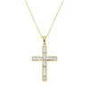 0.50ct Diamond Bezel Set Cross Pendant and Chain -Paddington Jeweller - OJ Co