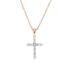 0.15ct Diamond Claw Set Cross Pendant and Chain -Paddington Jeweller - OJ Co