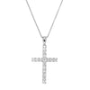 0.50ct Diamond Claw Set Cross Pendant and Chain -Paddington Jeweller - OJ Co