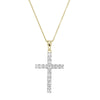 0.50ct Diamond Claw Set Cross Pendant and Chain -Paddington Jeweller - OJ Co