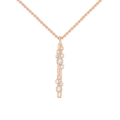 ANNA - 0.08ct Diamond Drop Pendant and Chain -  Paddington Jeweller - OJ Co