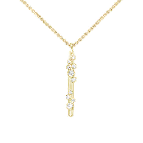 ANNA - 0.08ct Diamond Drop Pendant and Chain -  Paddington Jeweller - OJ Co
