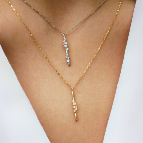 ALESSIA - 0.08ct Diamond Drop Pendant and Chain -  Paddington Jeweller - OJ Co