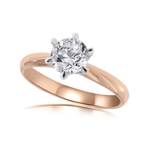 CAROLINA - 1.00ct Diamond 6 Claw Solitaire Ring -  Paddington Jeweller - OJ Co