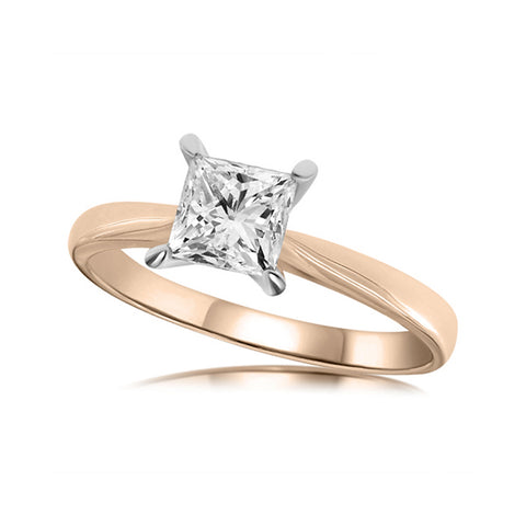 DIANA - 1.00ct Princess Cut Diamond 4 Claw Solitaire Ring -  Paddington Jeweller - OJ Co