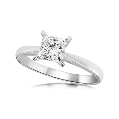 DIANA - 1.00ct Princess Cut Diamond 4 Claw Solitaire Ring -  Paddington Jeweller - OJ Co