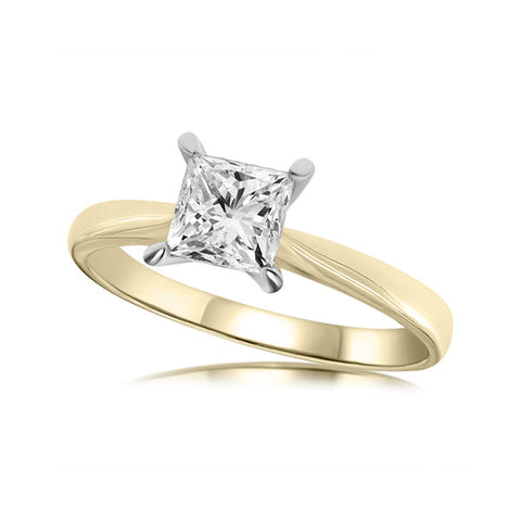 DIANA - 1.00ct Princess Cut Diamond 4 Claw Solitaire Ring -  Paddington Jeweller - OJ Co