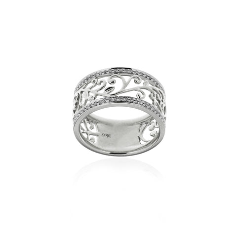 GRETA - 0.20ct Diamond Filigree Ring -  Paddington Jeweller - OJ Co