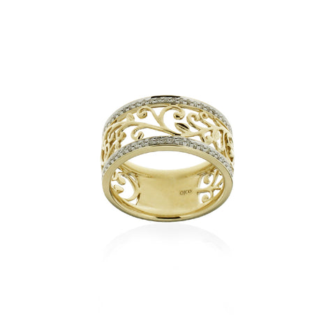 GRETA - 0.20ct Diamond Filigree Ring -  Paddington Jeweller - OJ Co
