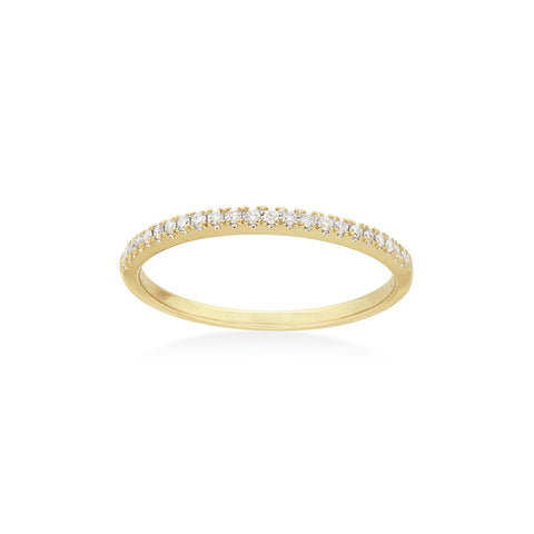 Custom made for Rebecca - 9kt Yellow Gold Diamond Band(most of stones provided by customer) -  Paddington Jeweller - Ojco