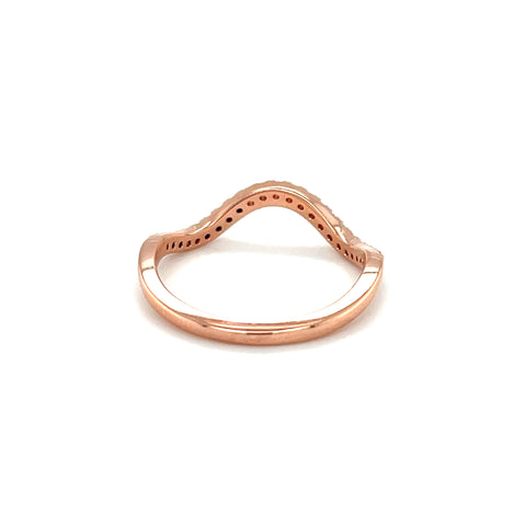 SANDY - 0.095ct Diamond Wave Ring -  Paddington Jeweller - OJ Co