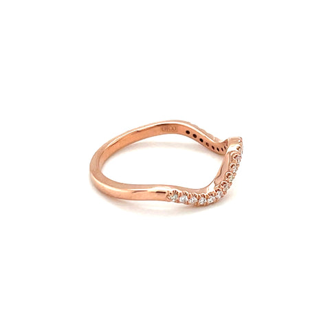 SANDY - 0.095ct Diamond Wave Ring -  Paddington Jeweller - OJ Co