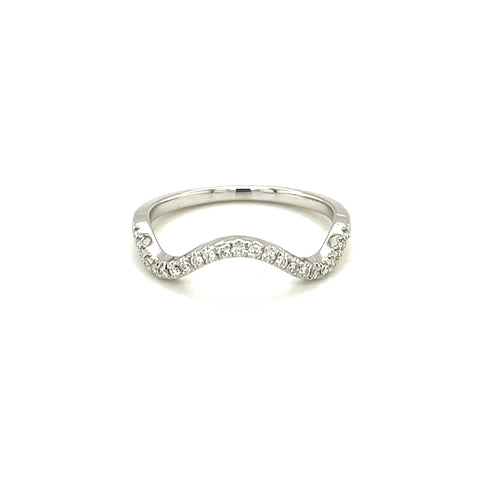 SANDY - 0.095ct Diamond Wave Ring -  Paddington Jeweller - OJ Co