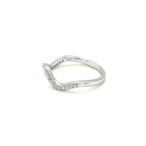 SANDY - 0.095ct Diamond Wave Ring -  Paddington Jeweller - OJ Co