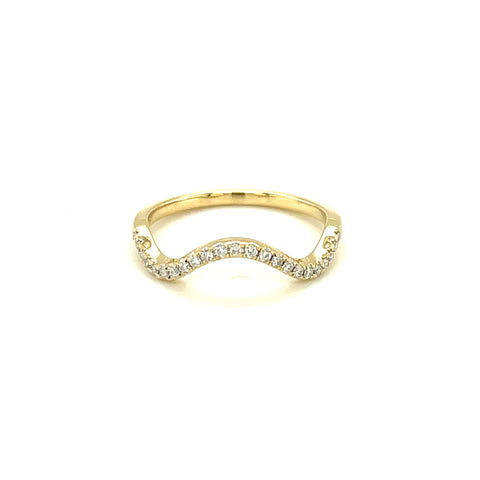 SANDY - 0.095ct Diamond Wave Ring -  Paddington Jeweller - OJ Co