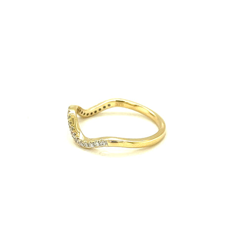 SANDY - 0.095ct Diamond Wave Ring -  Paddington Jeweller - OJ Co