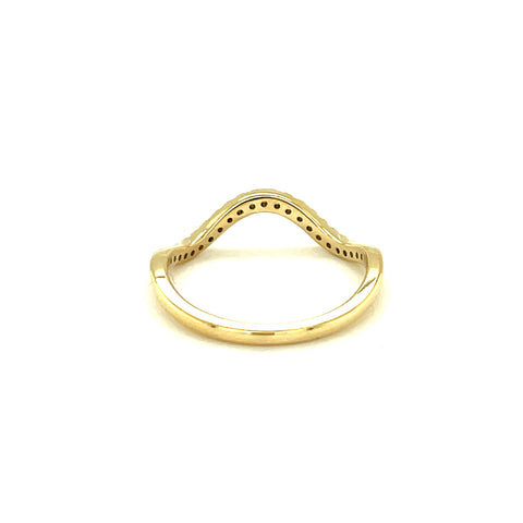 SANDY - 0.095ct Diamond Wave Ring -  Paddington Jeweller - OJ Co
