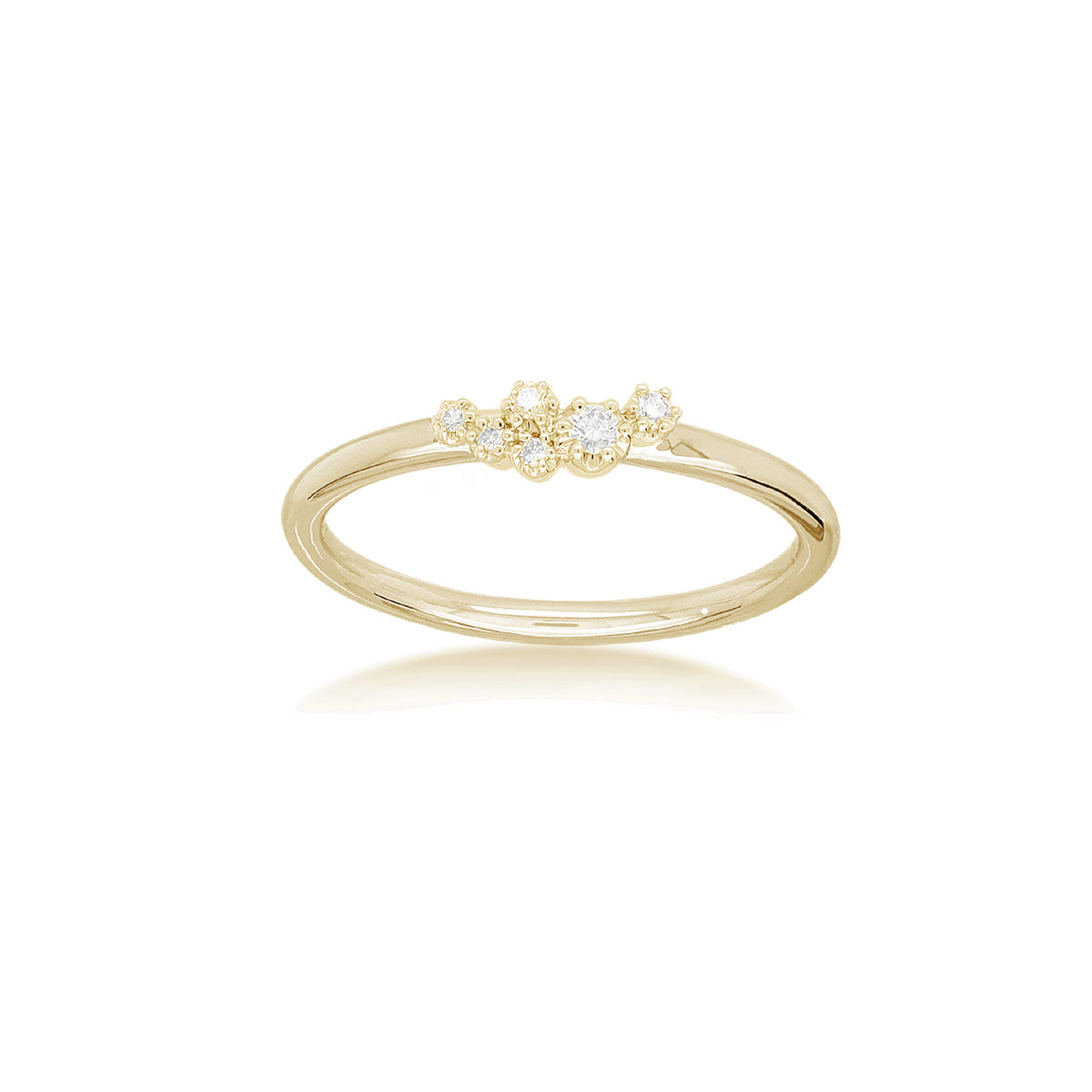 WINONA - 0.05ct Diamond Petite Stacker Ring -  Paddington Jeweller - OJ Co