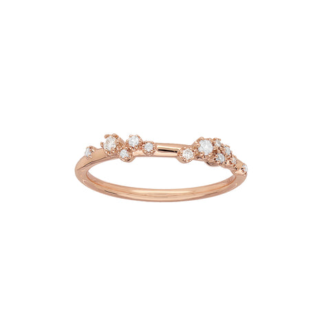STEVIA - 0.09ct White Diamond Petite Stacker Ring -  Paddington Jeweller - OJ Co