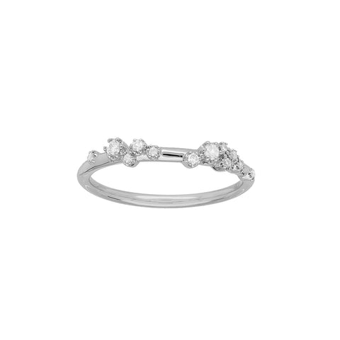 STEVIA - 0.09ct White Diamond Petite Stacker Ring -  Paddington Jeweller - OJ Co