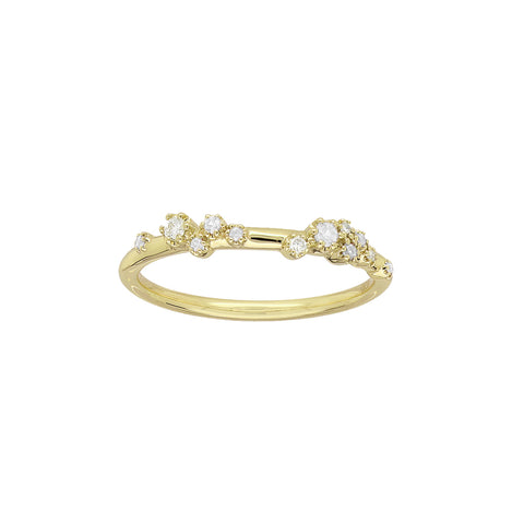 STEVIA - 0.09ct White Diamond Petite Stacker Ring -  Paddington Jeweller - OJ Co