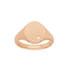 AUBREY - 0.01ct Diamond Unisex Signet Ring -Paddington Jeweller - OJ Co