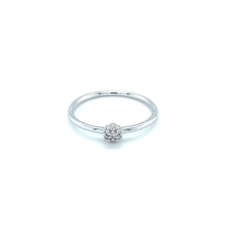 Daffodil Single flower 9kt Gold 0.0.4ct Diamond Ring -  Paddington Jeweller - Ojco