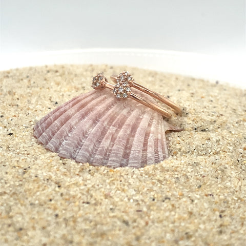 Daffodil Single flower 9kt Gold 0.0.4ct Diamond Ring -  Paddington Jeweller - Ojco
