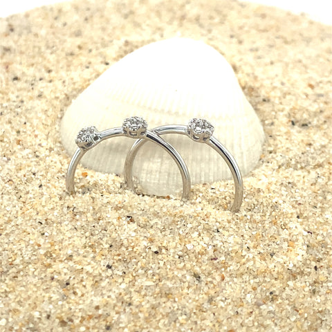 Daffodil Single flower 9kt Gold 0.0.4ct Diamond Ring -  Paddington Jeweller - Ojco